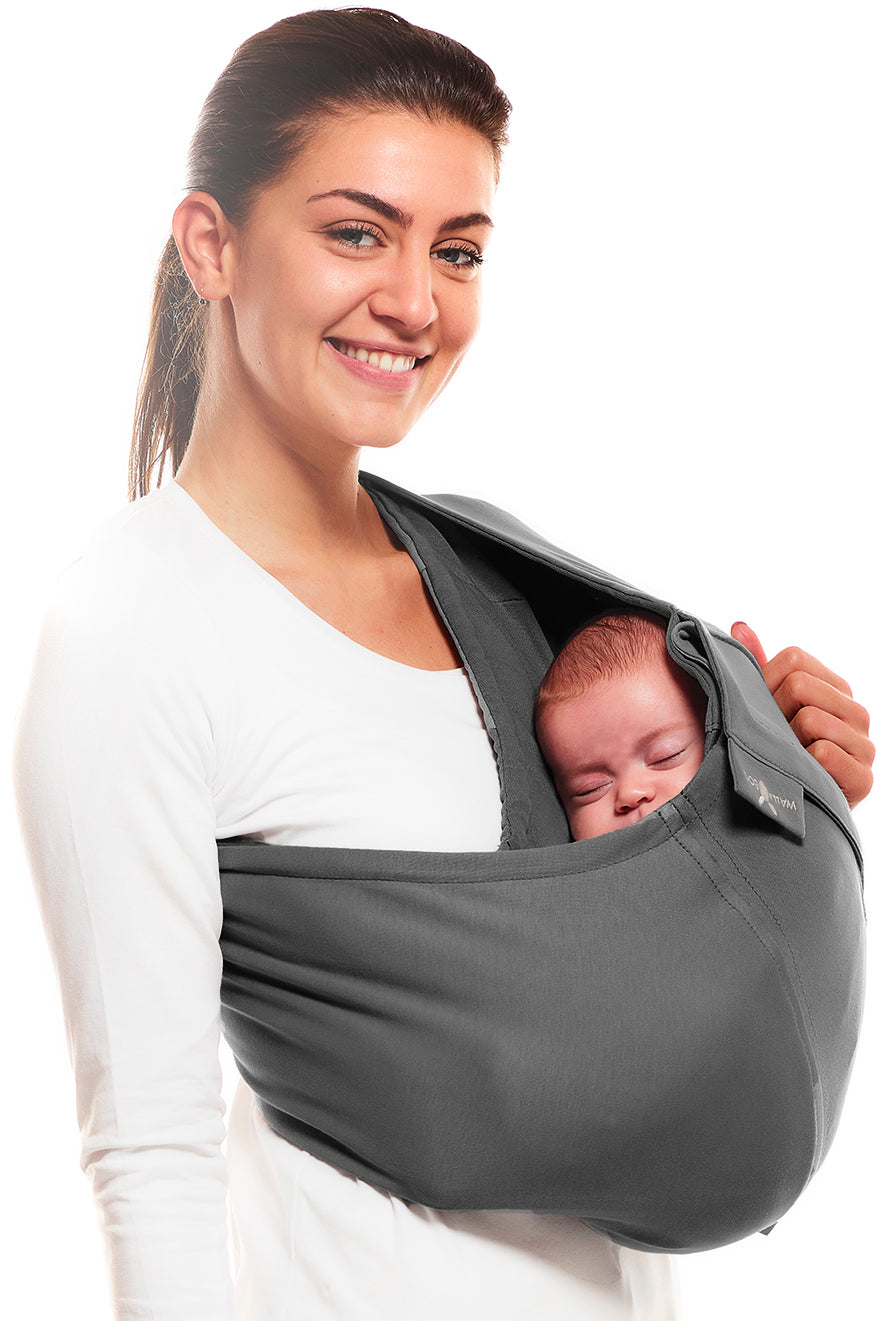 Écharpe de portage pour bébé mains libres, tissu extensible doux